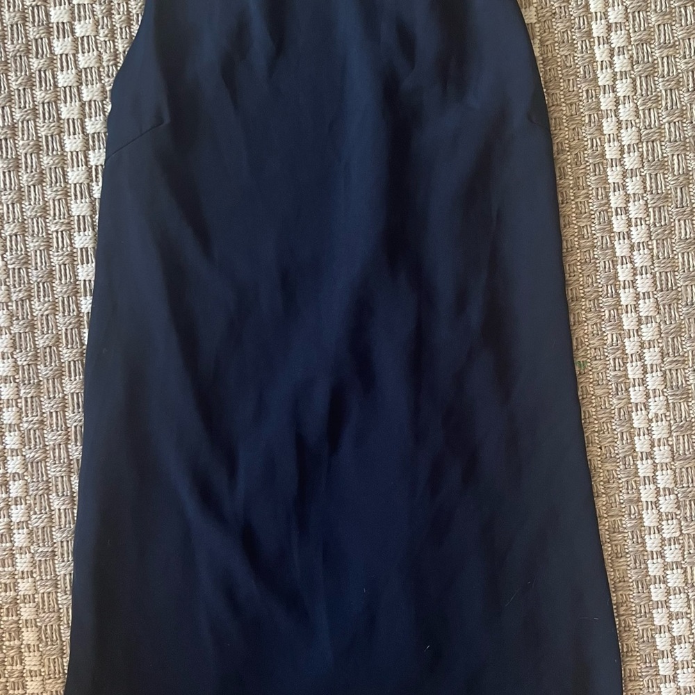 Chic Navy Asymmetrical Dress